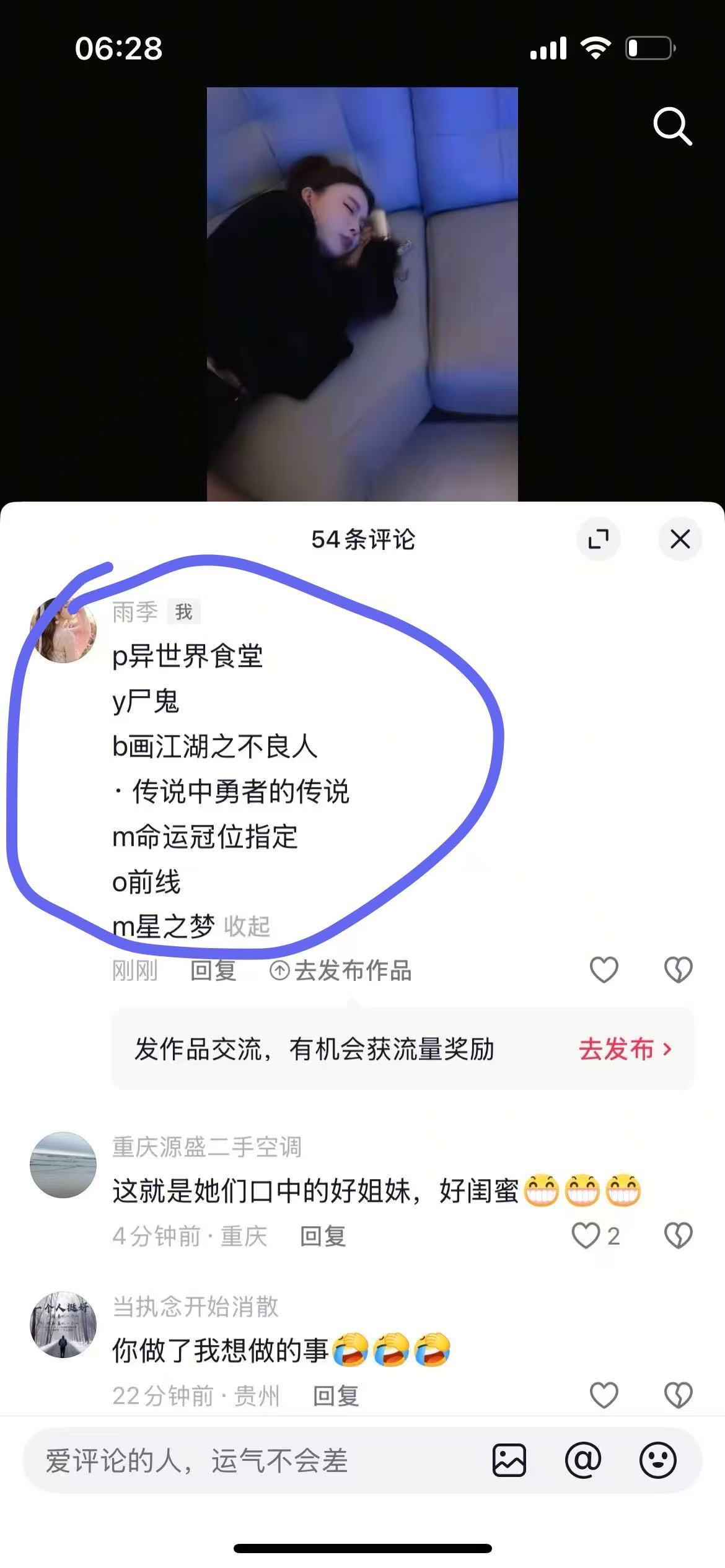 评论截图示例